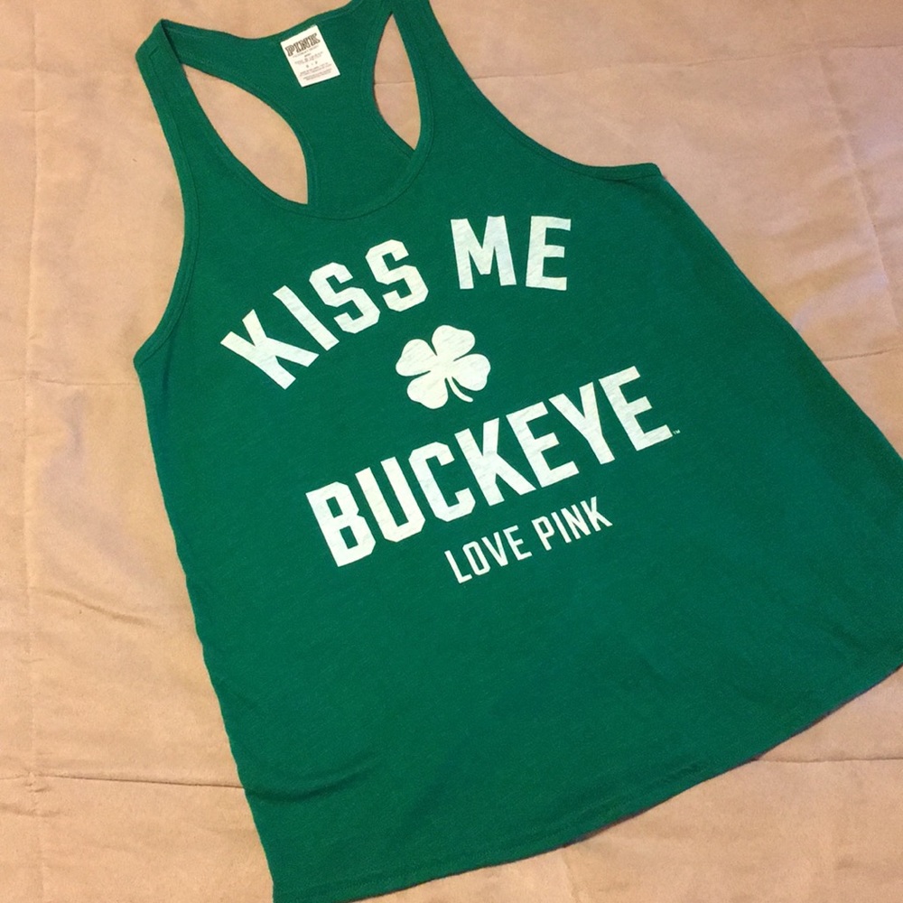 Kiss Me Buckeye PINK tank